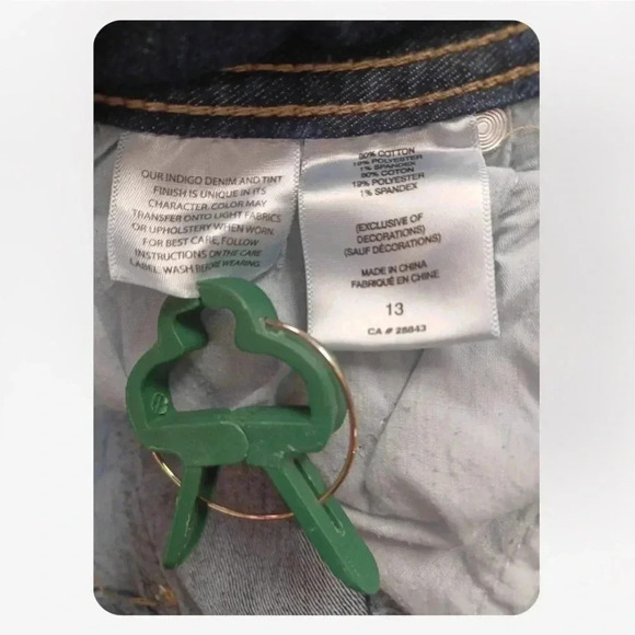 Wallflower High Rise Skinny Medium Wash  Jeans Size 13 - Picture 11 of 11